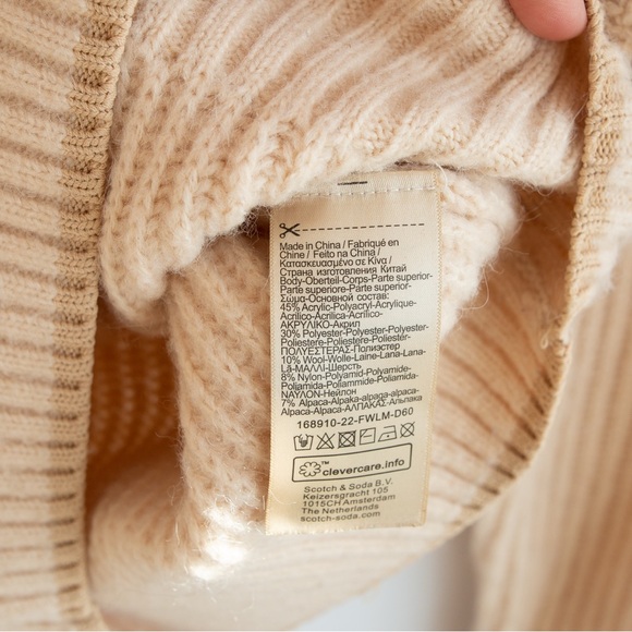 Scotch & Soda alpaca/wool blend puff sleeve pullover - Picture 3 of 7